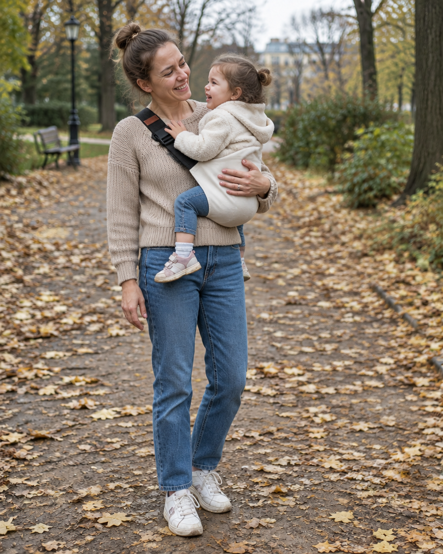 Mama nosi malucha w Spora Sling